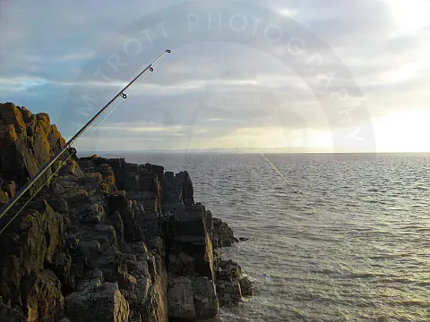 Fishing off Brean Down
