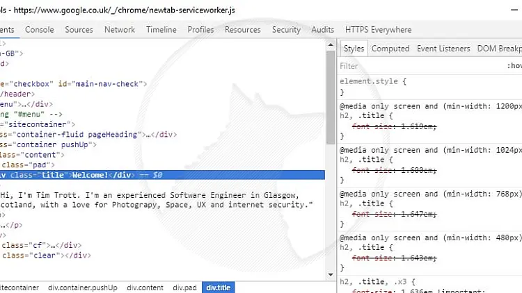 Chrome Developer Tools