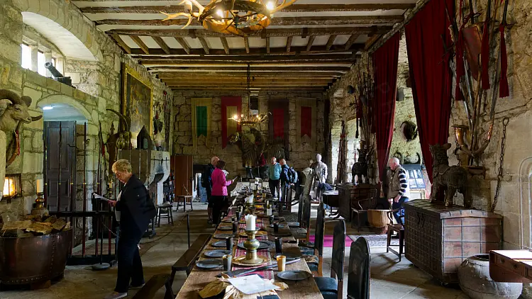 The Great hall at Chillingham Castle