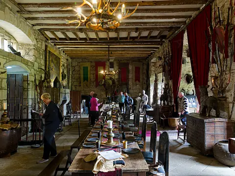 The Great hall at Chillingham Castle