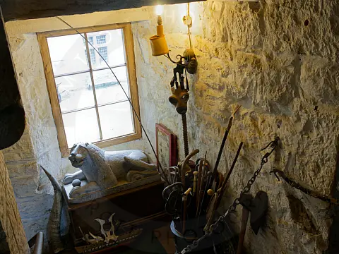 Every possible nook, cranny and space is filled with antiques
