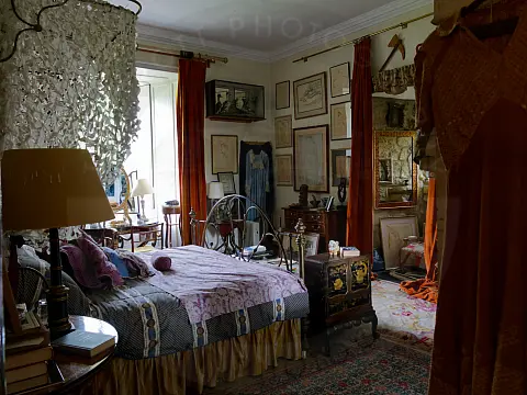 One of the bedrooms in Chillingham Castle