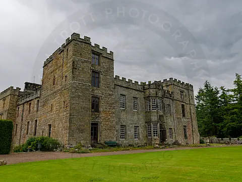 Chillingham Castle Exterior from the Gardens